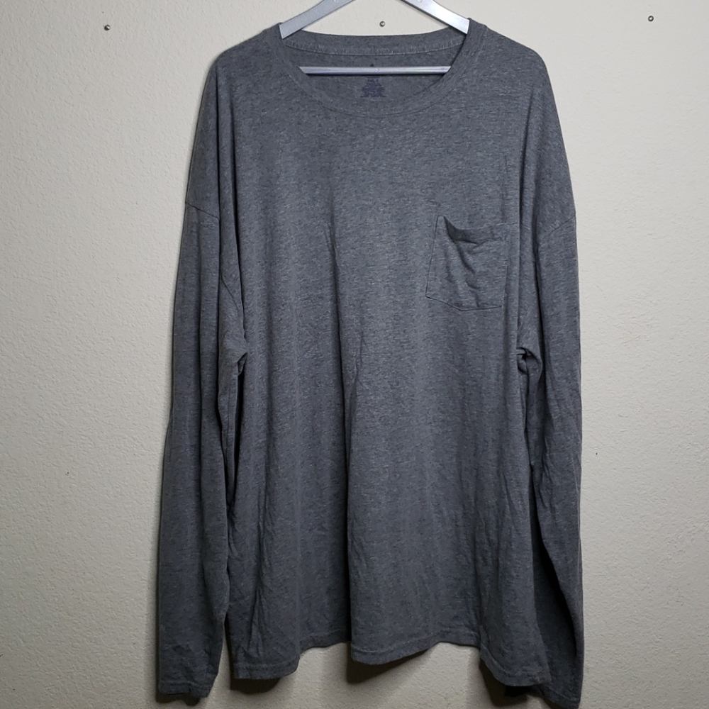 Dark Gray Long Sleeve Stafford T-Shirt Big & Tall